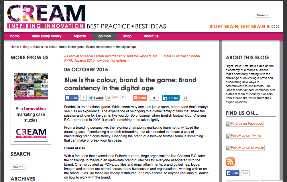 Brand Consistency in the Digital age screenshot