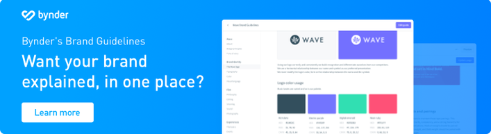 Brand guidelines blog cta