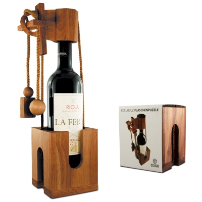Edelholz Flaschempuzzle Edelholz Flaschempuzzle
